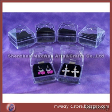 Small  Fine Acrylc/Lucite Jewelry/Earring Holder/Display Box